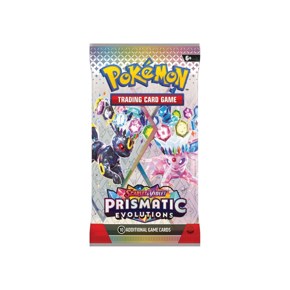Pokemon Prismatic Evolutions Booster Pack (Bundle of 6)