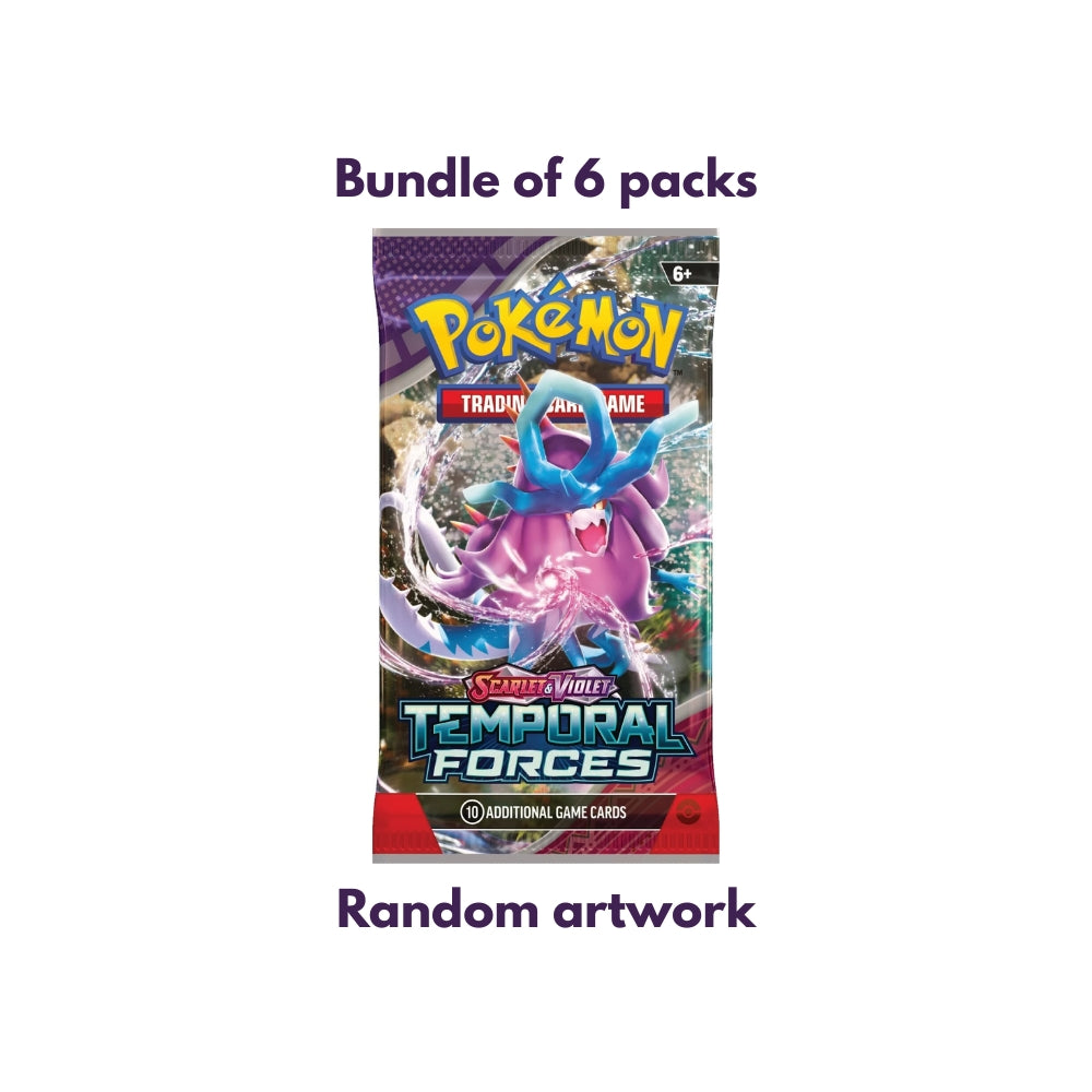 Pokemon Temporal Forces Booster Pack (Bundle of 6)