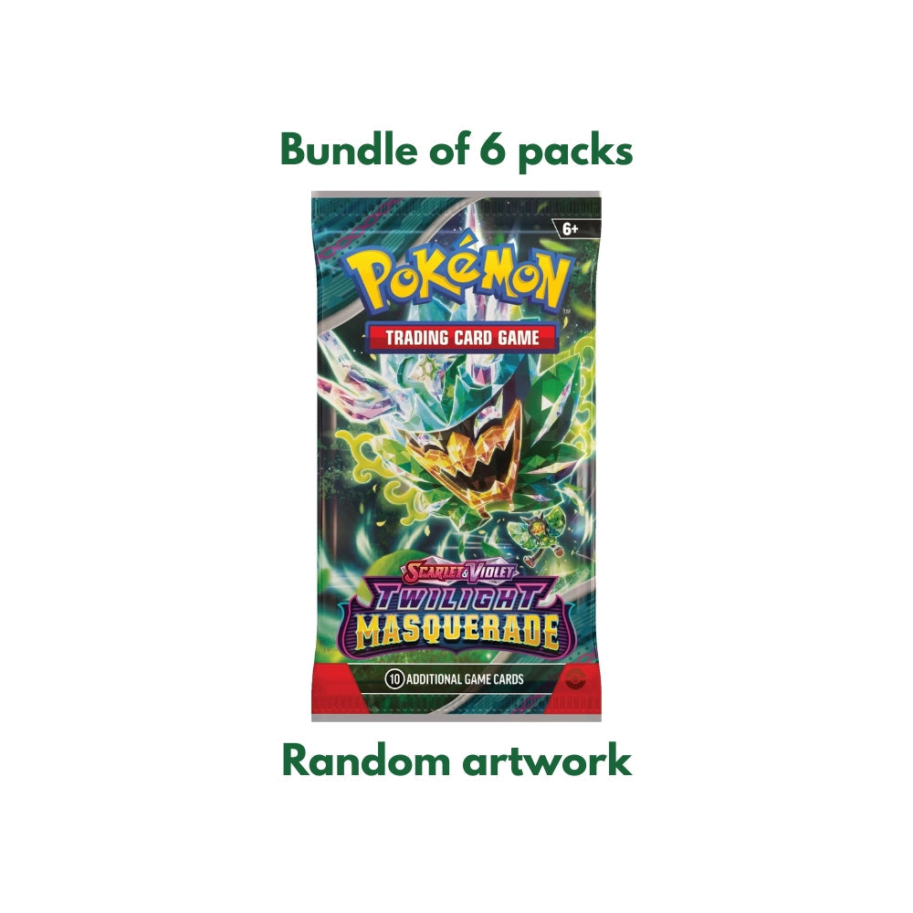 Pokemon Twilight Masquerade Booster Pack (Bundle of 6)