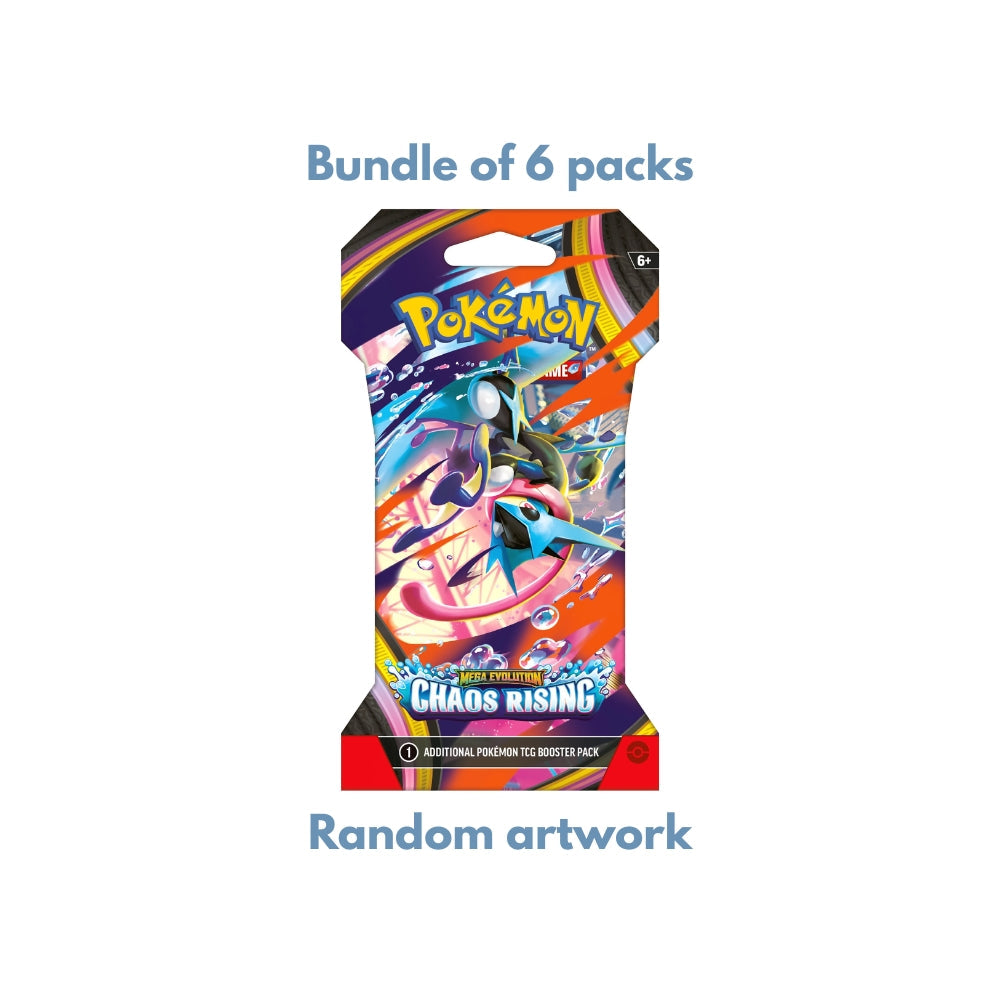 Pokemon Chaos Rising Sleeved Booster Pack (Bundle of 6)