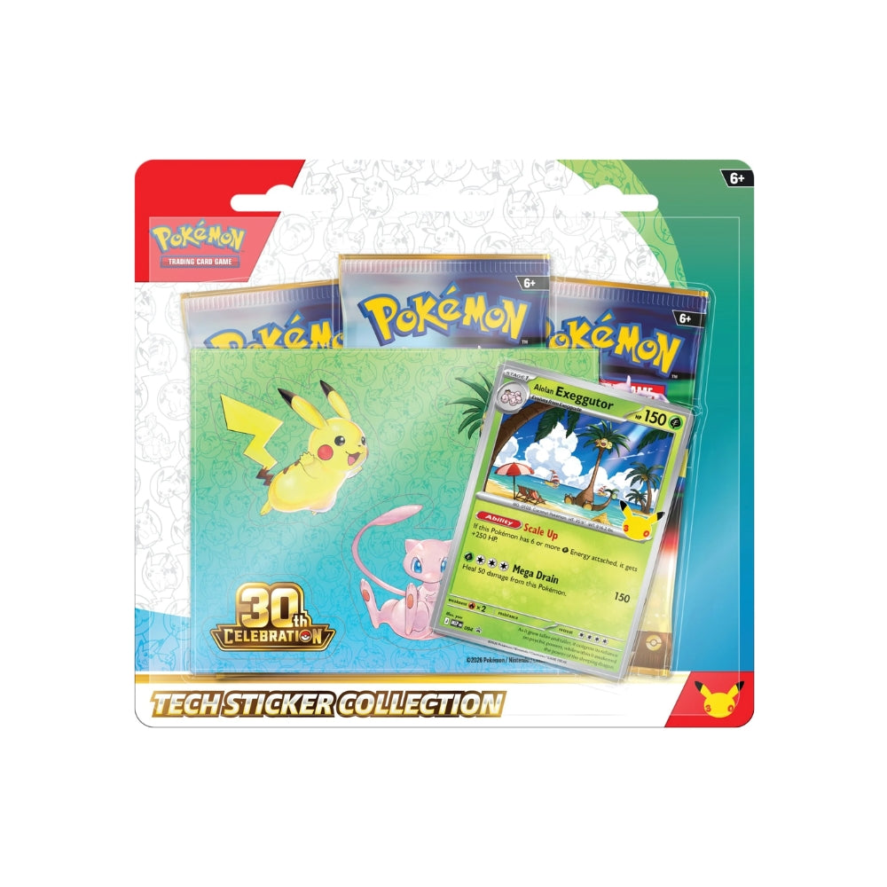 Pokemon 30th Celebration Tech Sticker Collection