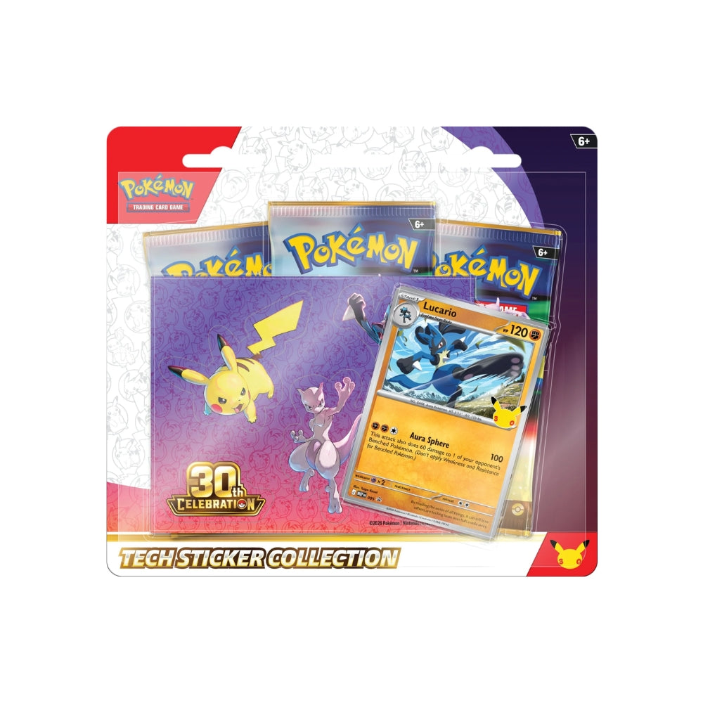 Pokemon 30th Celebration Tech Sticker Collection